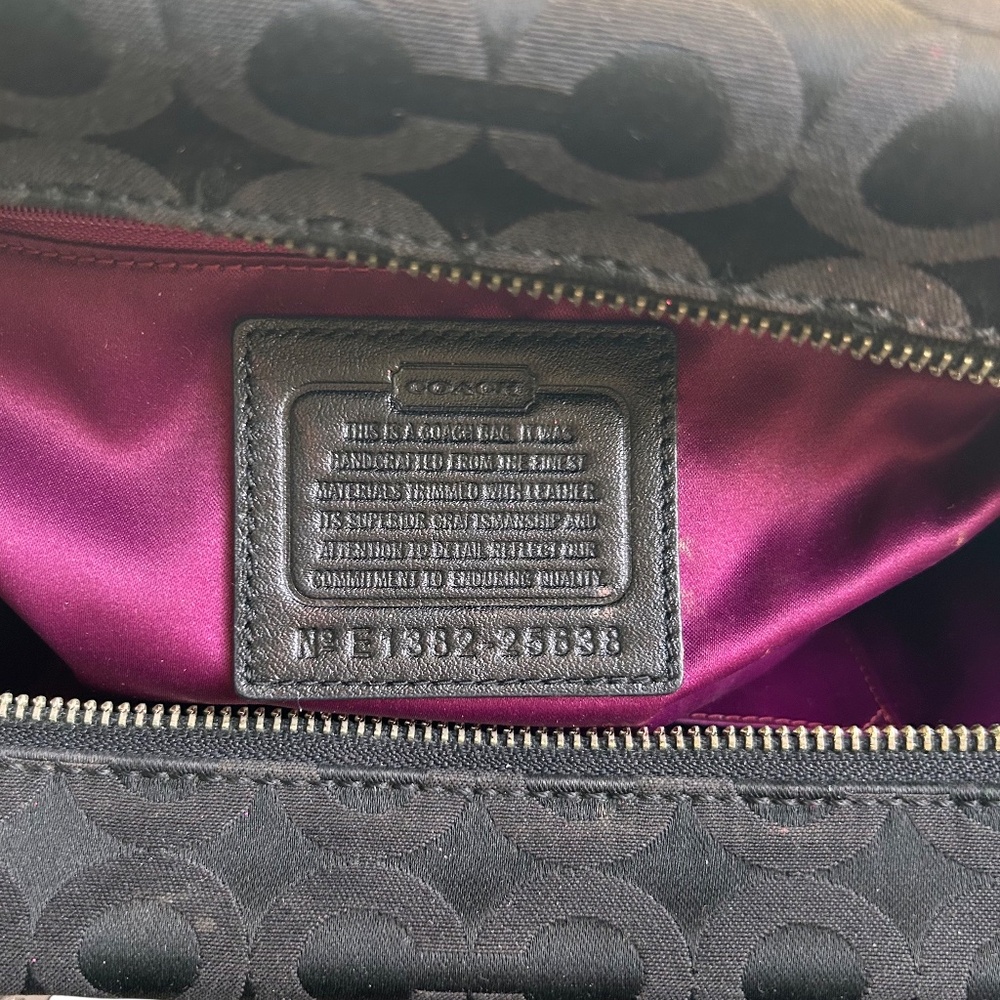 Coach Madison No. 25638 Op Art Signature Satchel Bag - Picture 7 of 15